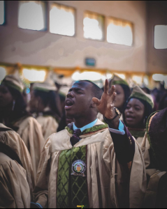 elated student LUAA